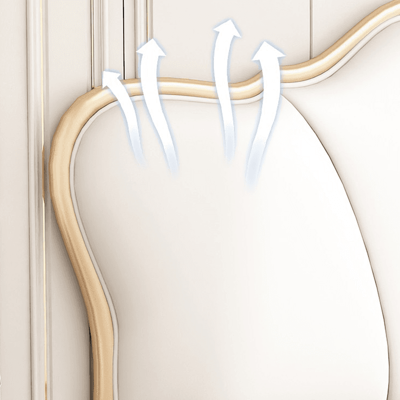 Art Deco Style Panel Headboard in Timber with No Distressing for King/Queen/Full Bed, Featuring Sponge Upholstery and Free-standing Standard Height - image 9