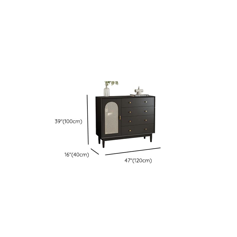 Matte Black Simplistic Wardrobe Combo with 2 Interior Shelves - image 7
