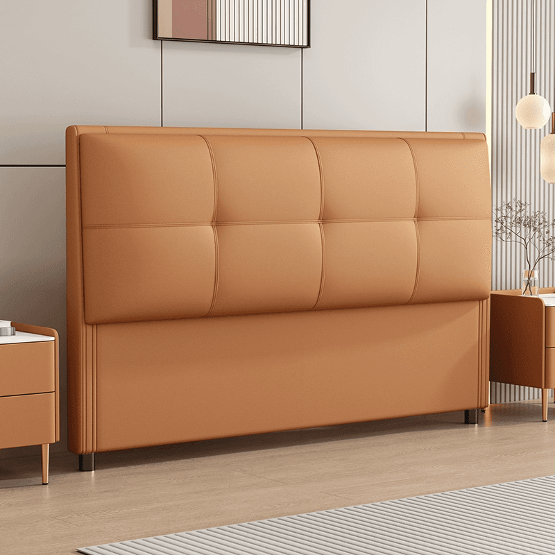 Modern Simple Style Panel Headboard with No Distressing, Piled Tufted Rectangle Design for King/Queen/Full Bed, Featuring Sponge Upholstery and Standard Height - image 5