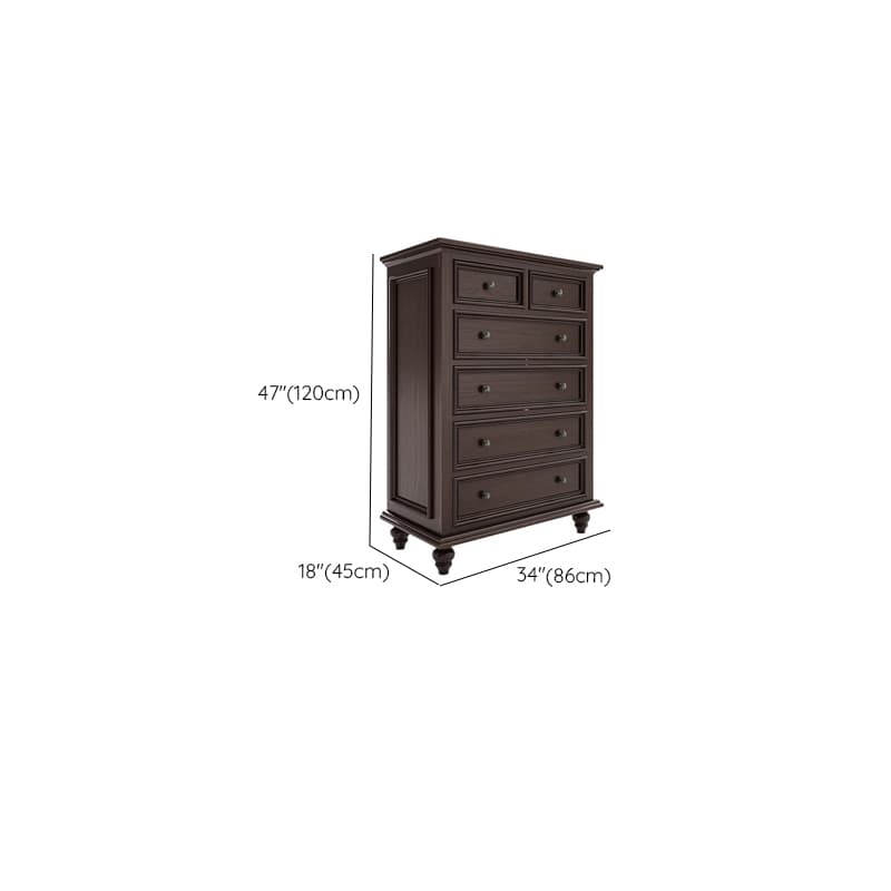 Classic Cocoa Lumber Horizontal/Vertical Console Dresser/Lingerie Chest/Bachelor Chest with 9 Drawers/7 Drawers/6 Drawers - image 22