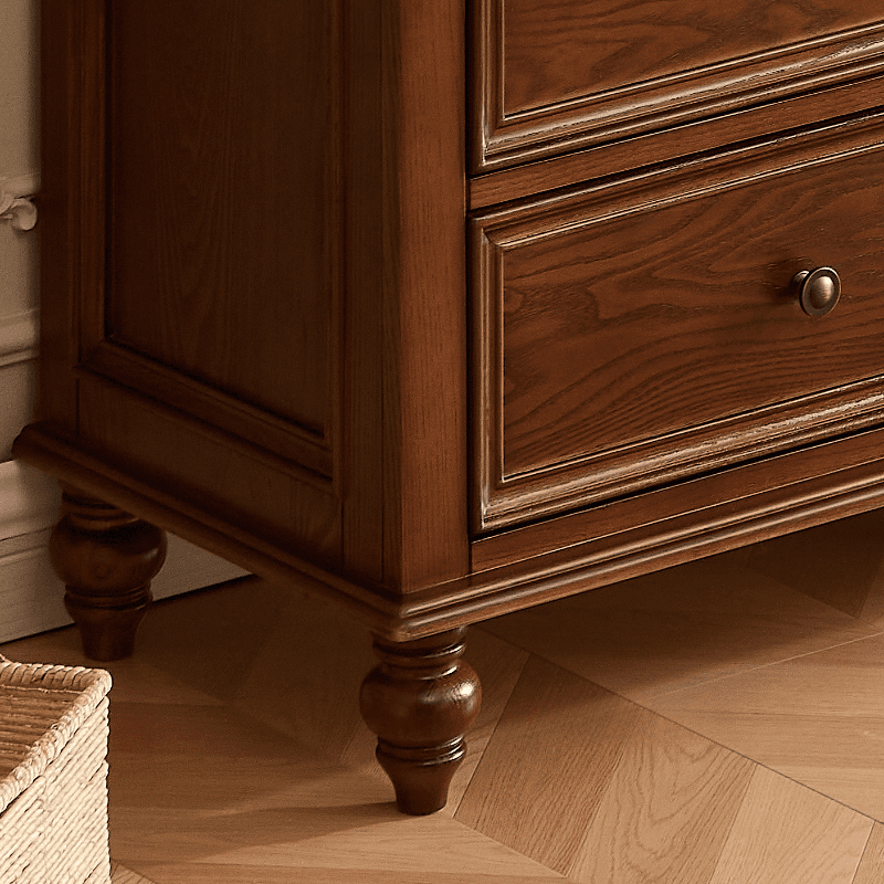Cocoa Casual Ash Wood Double Dresser/Lingerie Chest with 9/8/6 Drawers, Horizontal/Vertical - image 6