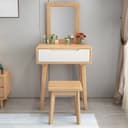 Color Natural Wood/White