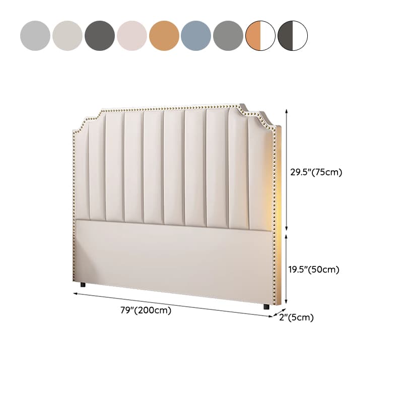 Modern Wood Panel Headboard Upholstered Sponge Fully in Lavish Gray Colors with Elegant Legs - image 19
