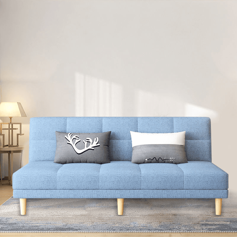 Tear Resistant Sofa Couch/Loveseat with Cotton Upholstery in Grey/Eggplant/Cerulean - image 5