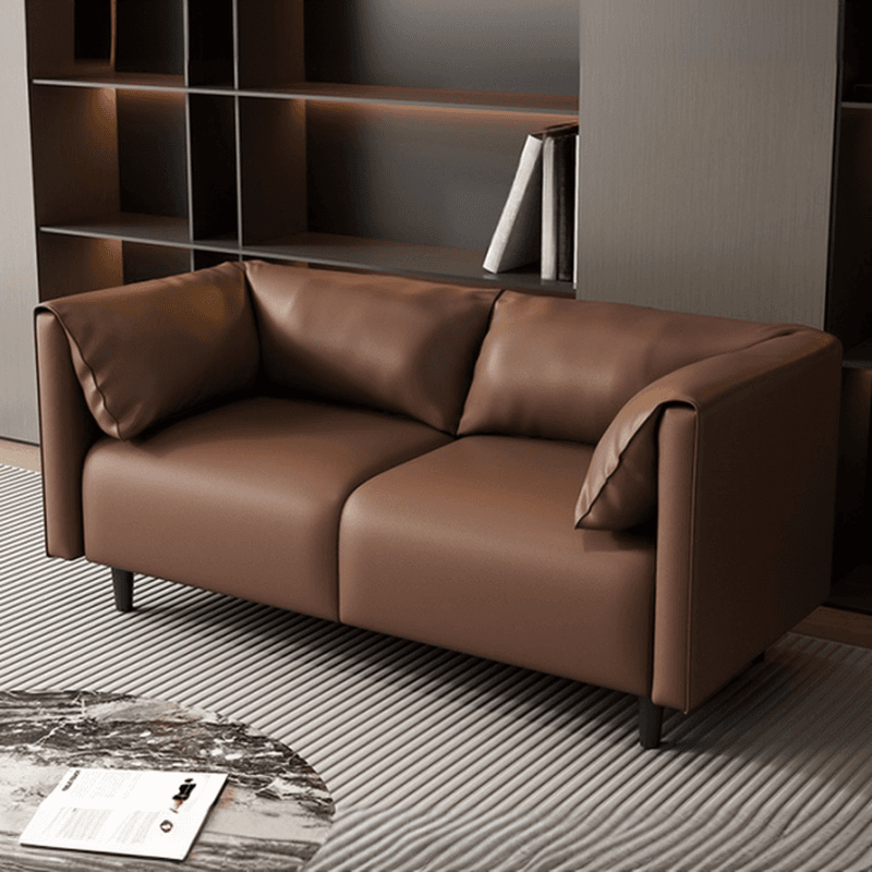 Drawing Room Loveseat with Light Gray/Olive Green/Amber Color Upholstery and Armrest - image 4