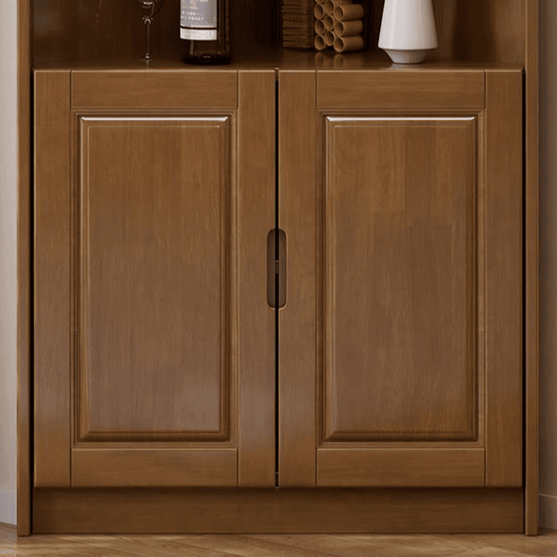 Independent Rubberwood Utility Storage Cabinet with Shelves, Living Room - image 14
