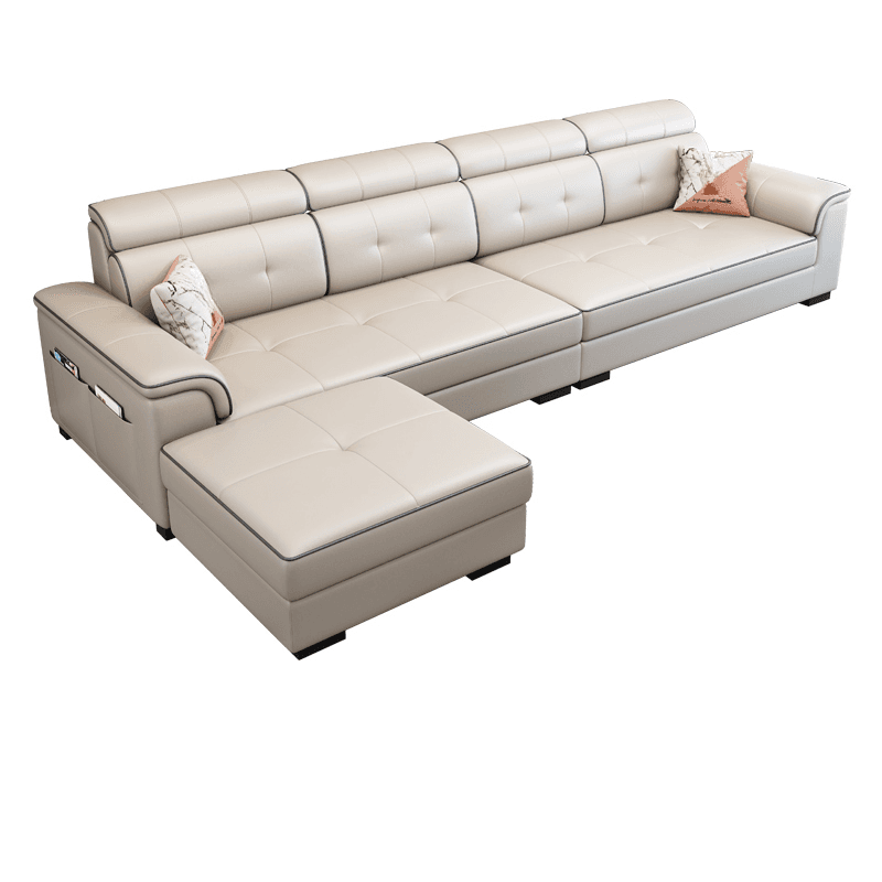 L-Shape Parlor Corner Sectional with Left Hand Facing Orientation, Decorative-stitched Tufting and Concealed Support - image 11