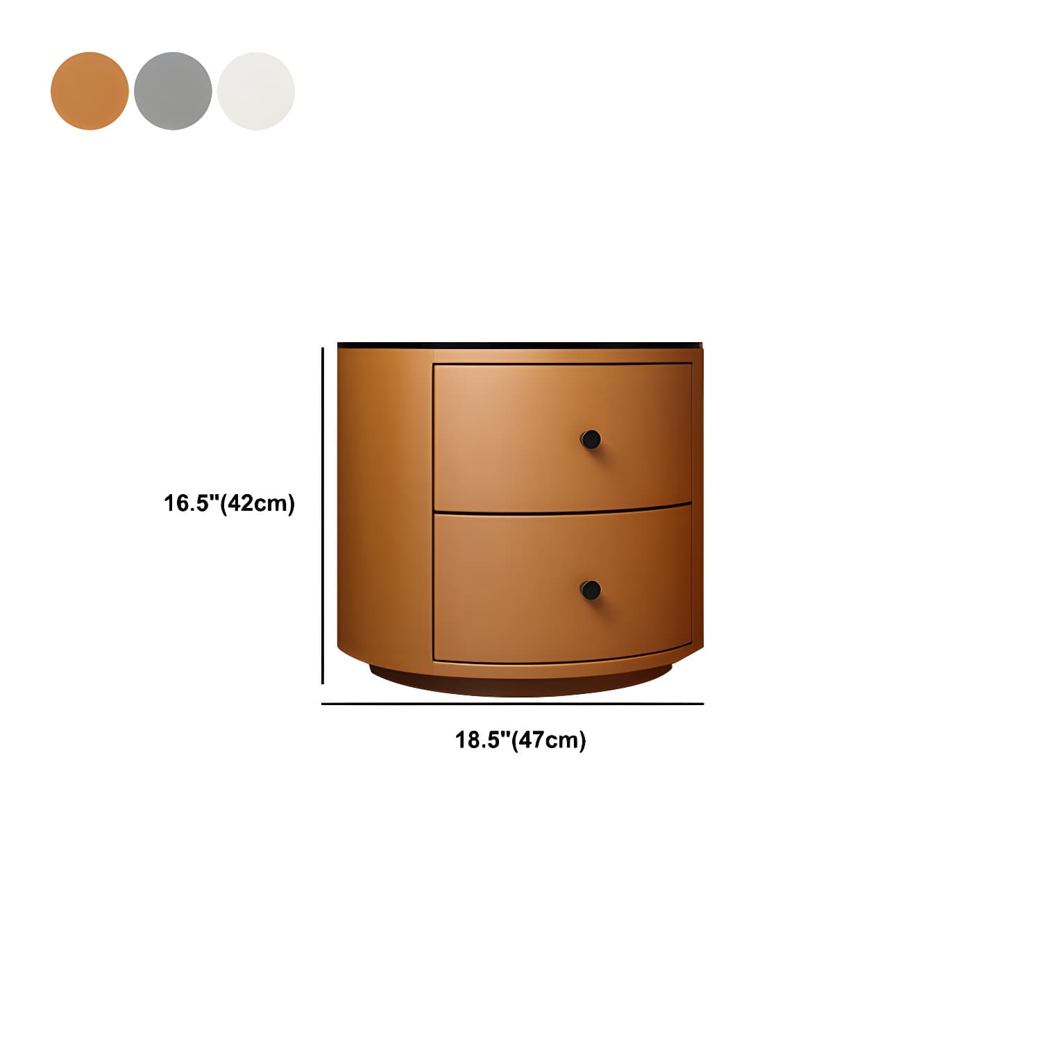 Modern Faux Leather Nightstand Table Solid Wood Drawer Storage Bed Nightstand - image 13