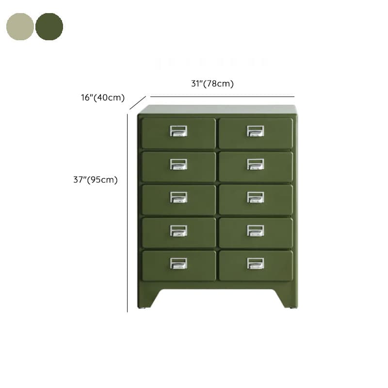 Contemporary Metal Bachelor Chest/Double Dresser with 5/6/3 Drawers in Vertical/Horizontal Orientation - image 27