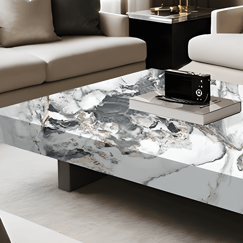 Contemporary Parallelogram Accent Table with Sledge Base for Home - image 9