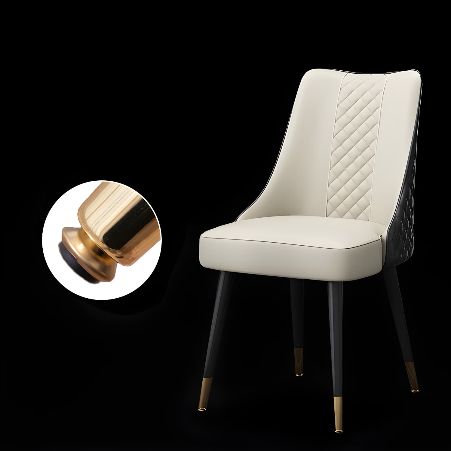 Scandinavian Style Wood Side Dining Chairs Dining Room Solid Back Chair - image 19