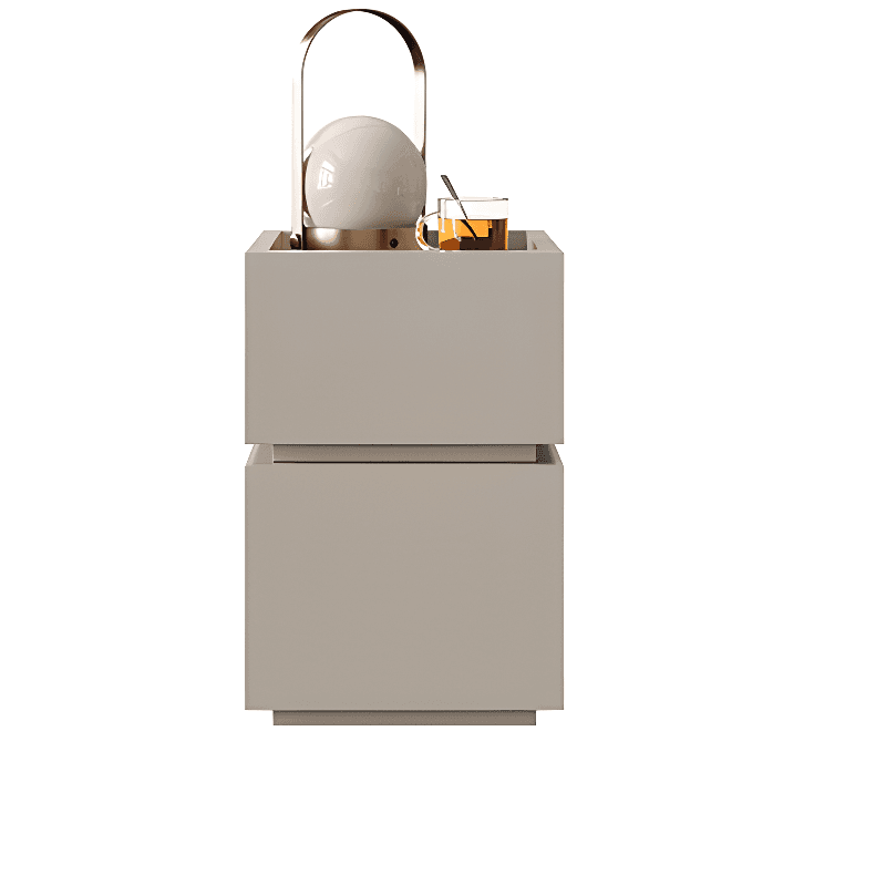 Organic Modern Nightstand With Drawer Organization featuring 2 Drawers and Particle Board Wood Countertop - image 3