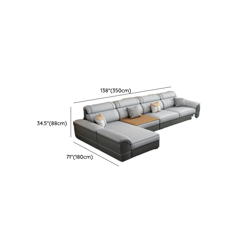4 Pc L-Shape/Straight Left Hand Facing/Horizontal Sofa Recliner/Sofa Couch for 5 Person - image 17