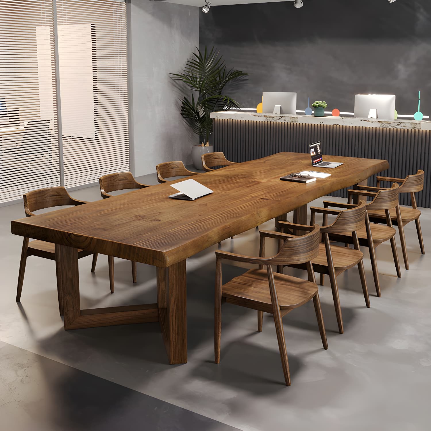 Modern Rectangle Wood Dining Table 1/4/9 Pieces Dining Set for Dining Room - image 9