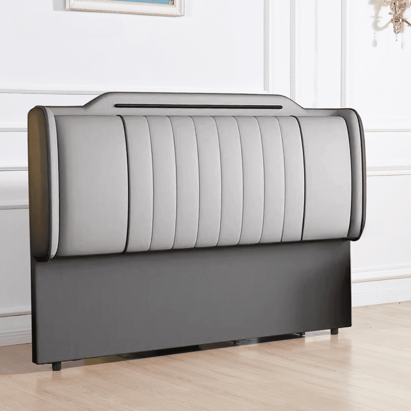 Art Deco Rectangular Wingback Timber Sponge headboard, With Legs, Size Full(54"W x 75"L), height Standard（36-55“） - image 4