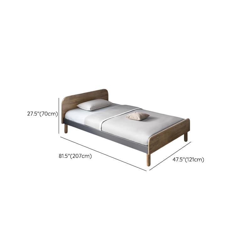 Solid Color Storage Included Panel Bed with 3 Storage Boxes and Panel Headboard - image 7