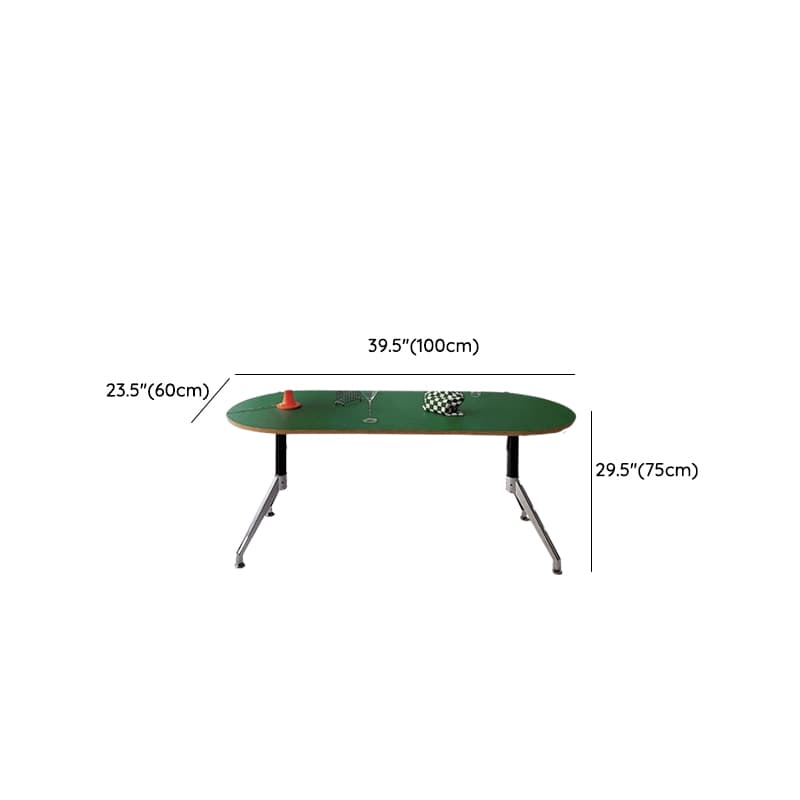 Art Deco Olive Green Reclaimed Wood Table, Standard Height, Fixed Mechanism, Seats 4 or 2 - image 9