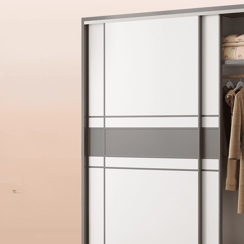 Minimalist Manufactured Wood Cabinet Armoire with Soft Close Door, Interior Shelves, and Clothing Rod - image 10