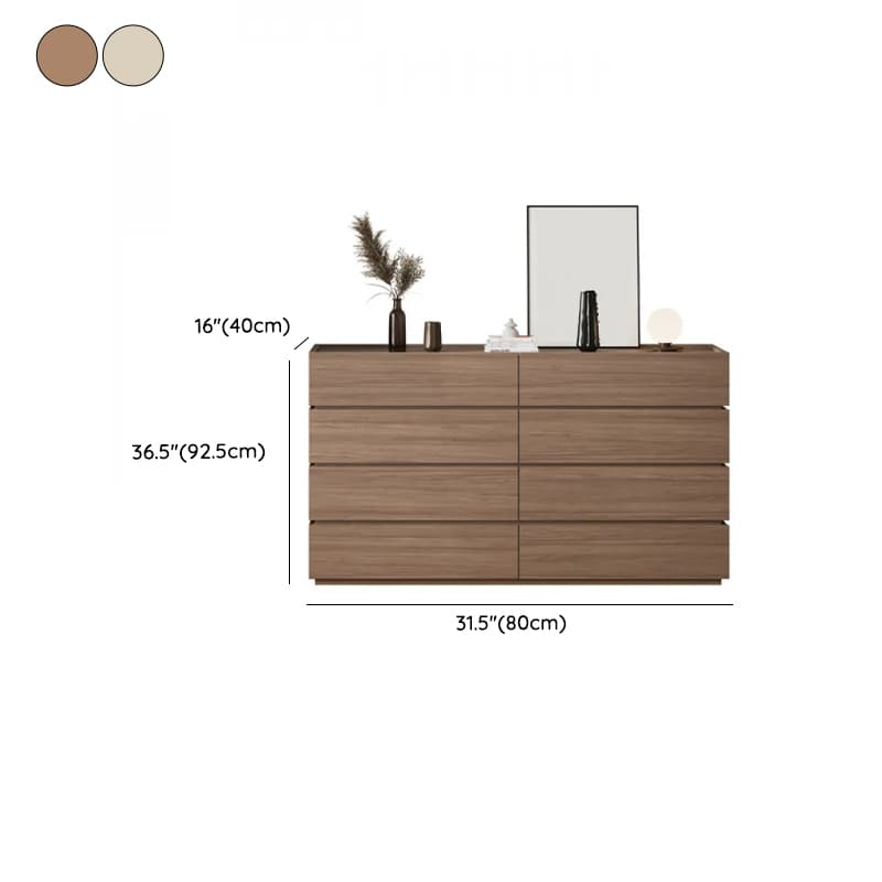 Modern Simple Style Timber Double Dresser/Semainier with 8 Drawers/5 Drawers, Vertical/Horizontal - image 14