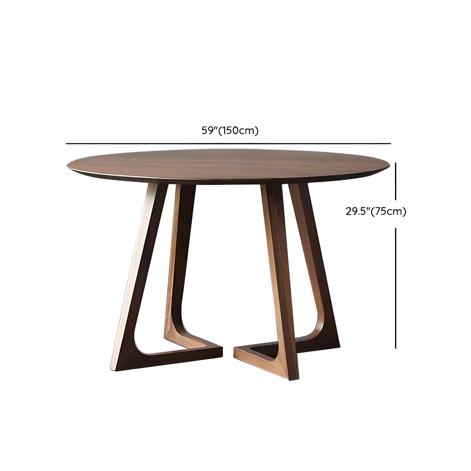 Round Dining Room Table Set 1/2/4 Pieces Modern Solid Wood Dining Room and Arm Chairs - image 15