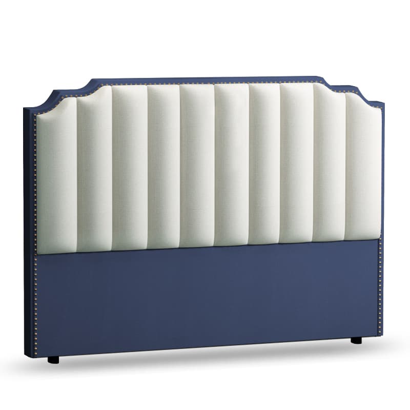 Standard（36-55“） Free-standing Standard Full(54"W x 75"L)/Twin(38"W x 75"L) Lumber Framed Portman Panel Headboard with Nailhead Design and Sponge Filing
