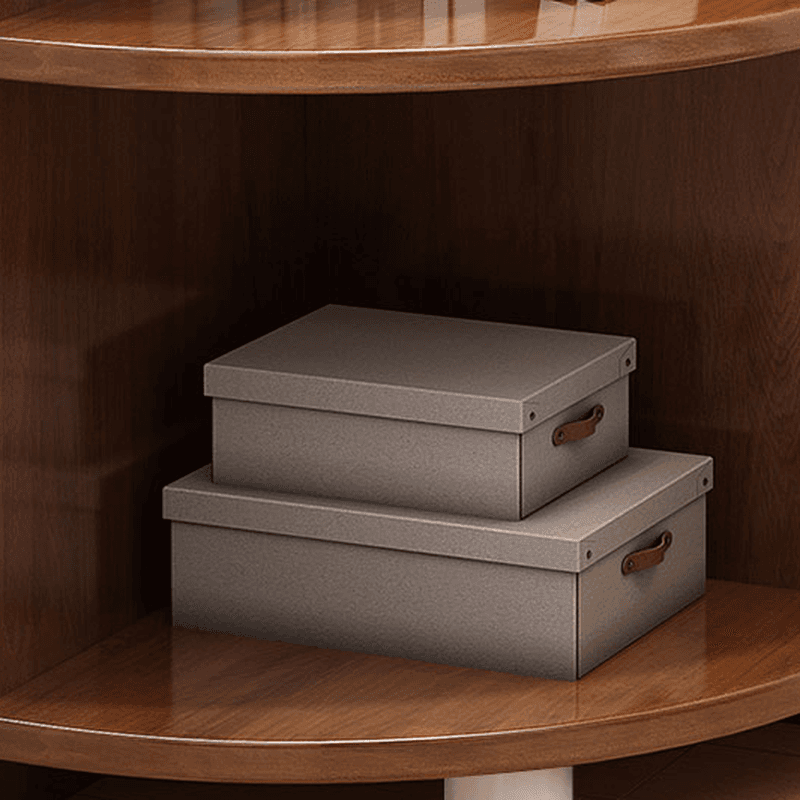 Casual Accent Chest Rubberwood White/Auburn/Gray Corner with 6 Exterior Shelves/4 Exterior Shelves/5 Exterior Shelves - image 10