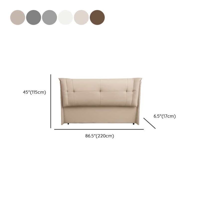 Modern Simple Style Wingback Headboard with No Distressing, Piled Tufted Rectangle Design for King/Full/Queen Bed, Featuring Sponge Upholstery and Standard Height - image 17