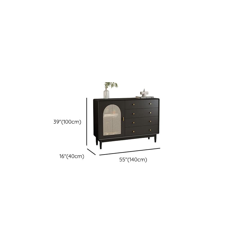 Matte Black Simplistic Wardrobe Combo with 2 Interior Shelves - image 17