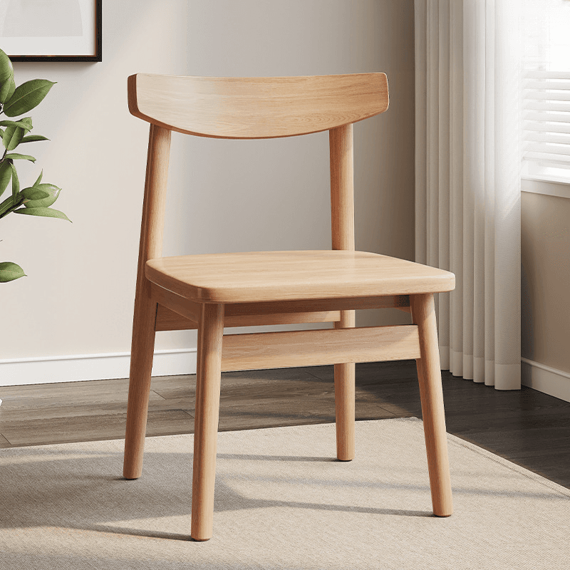 Ink/Dove Grey/Sepia Modern Simple Style Side Chair with Ventilated Back, Padded Upholstery, and Natural Wood Legs - image 8