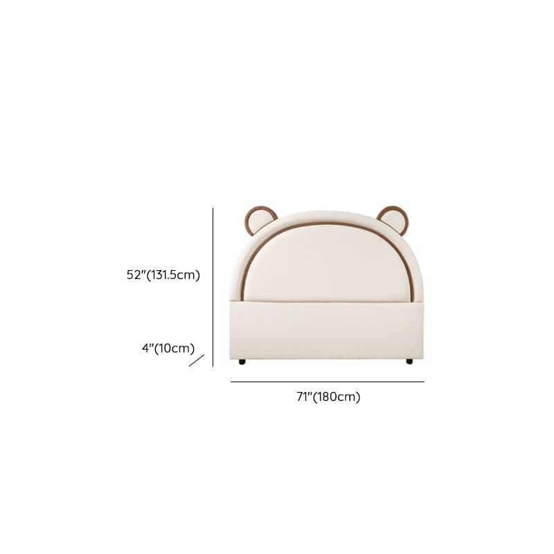 Minimalist Portman/Arched Wood Panel With Legs & Sponge Cushion for Full(54"W x 75"L)/King(76"W x 80"L)/Queen(60"W x 80"L) Bed, Standard（36-55“） - image 19