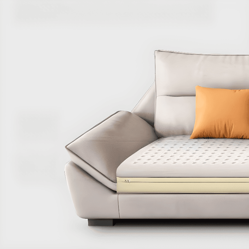 Functional L-Shape/Straight Sofa Couch/Sofa Recliner for Parlor with Reversible/Horizontal Orientation and Concealed Support - image 9