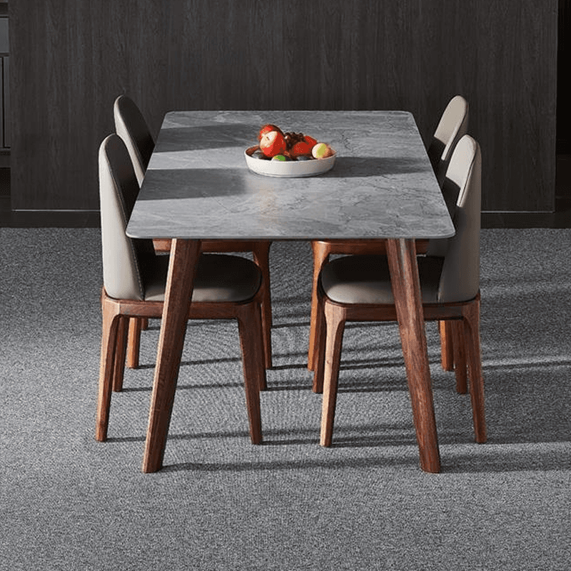 Natural Wood Outlined Unwavering Leather Cushion Side Chair for Dining Room - image 12