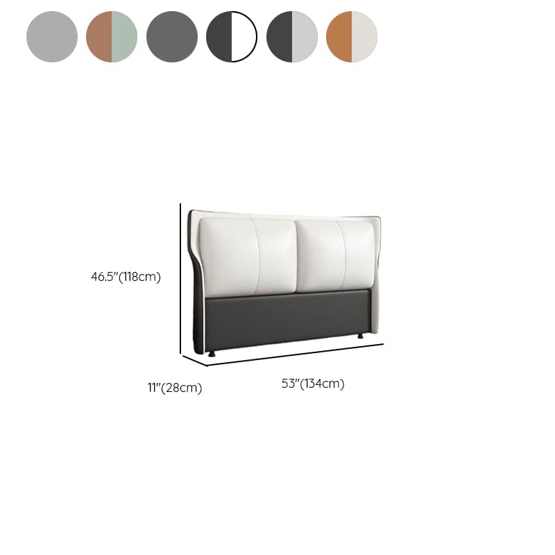Standard（36-55“） Free-standing Standard Full(54"W x 75"L)/Twin(38"W x 75"L) Rectangular Wingback Headboard With Legs, Sponge Filing and Timber Frame Included - image 15