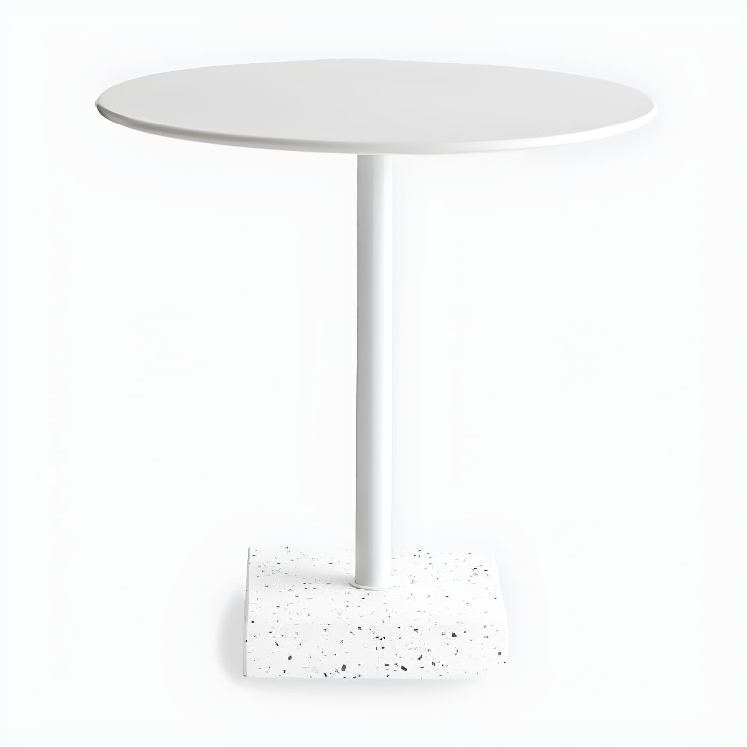 Industrial Style Dining Table Pedestal Casual Dining Site Table for Dining Room - image 7