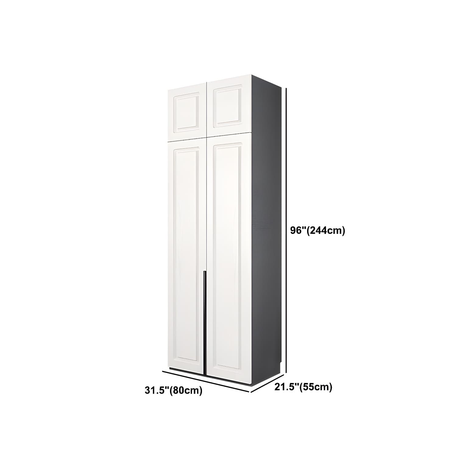 Modern Style Wooden Wardrobe Soft Close Door Wardrobe Closet with Drawer - image 26