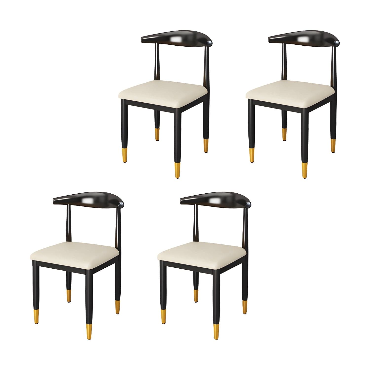 Indoor Open Back Dining Chair Industrial Upholstered Armless Chair - image 16