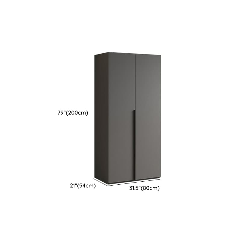 Modern Light Gray Wardrobe Closet Timber Soft Close Drawer Soft Close Door Interior Shelves - image 9