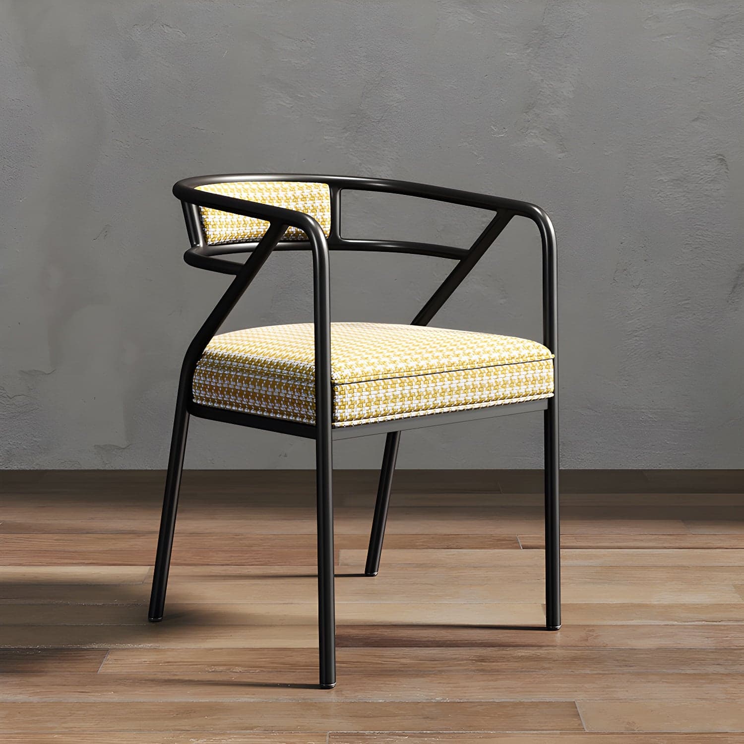 Glam Dining Chair Open Back Upholstered Dining Side Chair with Metal Legs - image 23