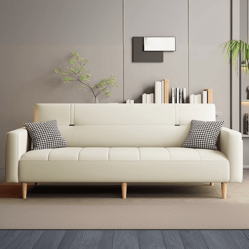 Trendy Solid Color Water Resistant Standard Sofa/Loveseat with Arm, Seating for 2 People/Seats 3, Receptacle Storage, and 2 Pillows - image 14