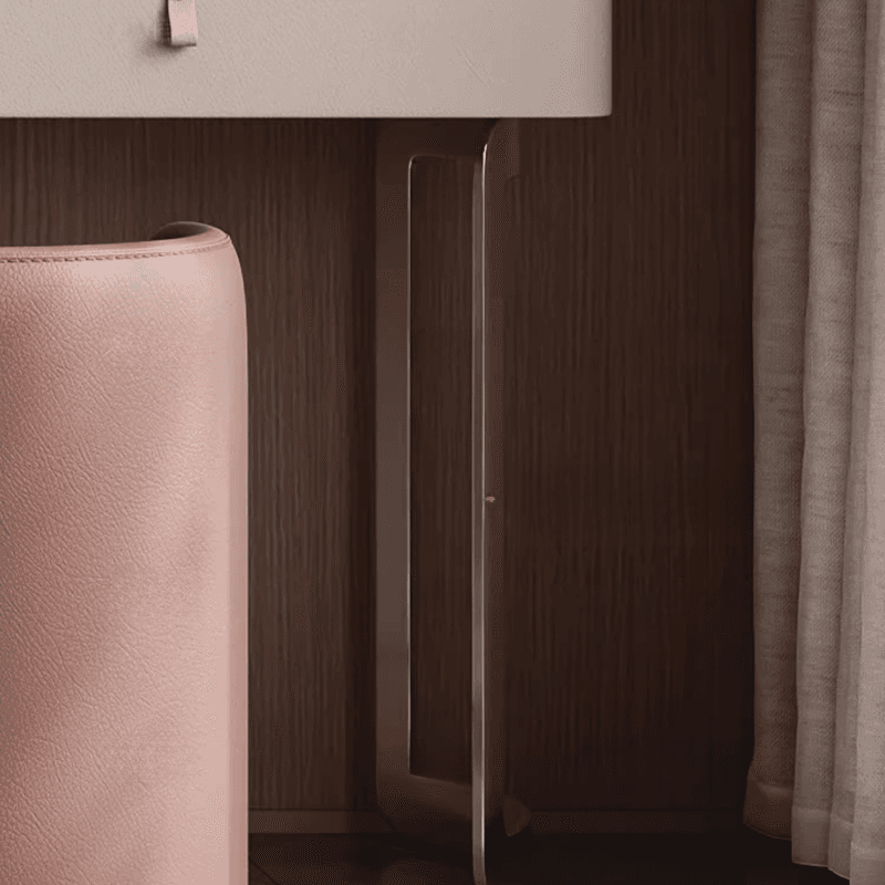 Multi-Purpose Tan Vanity Set with Lighting, Scalable Push-Pull, Adjustable Touch and Brightness - image 8