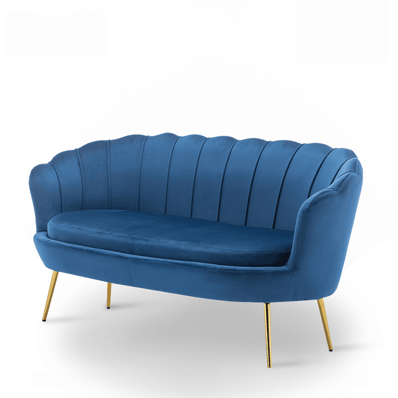 Magenta/Olive Green/Cerulean Single Sofa/Loveseat with Sloped Arms Sitting Room - image 10