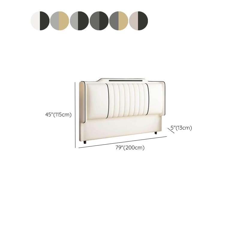 Simplistic Wingback Headboard with Camelback Shape in Pine Wood, Available in Full/King/Queen Sizes, Featuring Sponge Upholstery and Standard Height, No Distressing - image 16