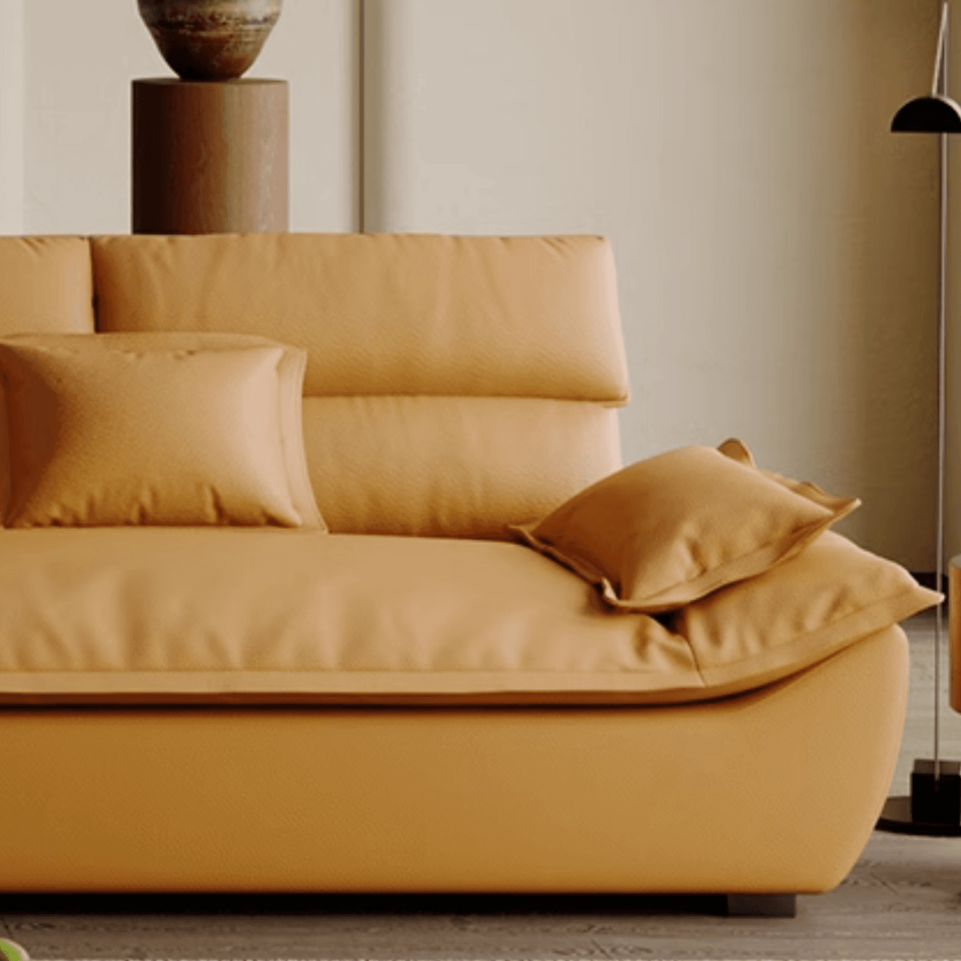 Modern Simple Style Midnight Black/Sepia/Chalk L-Shape Sofa Recliner Seats 5 - image 14