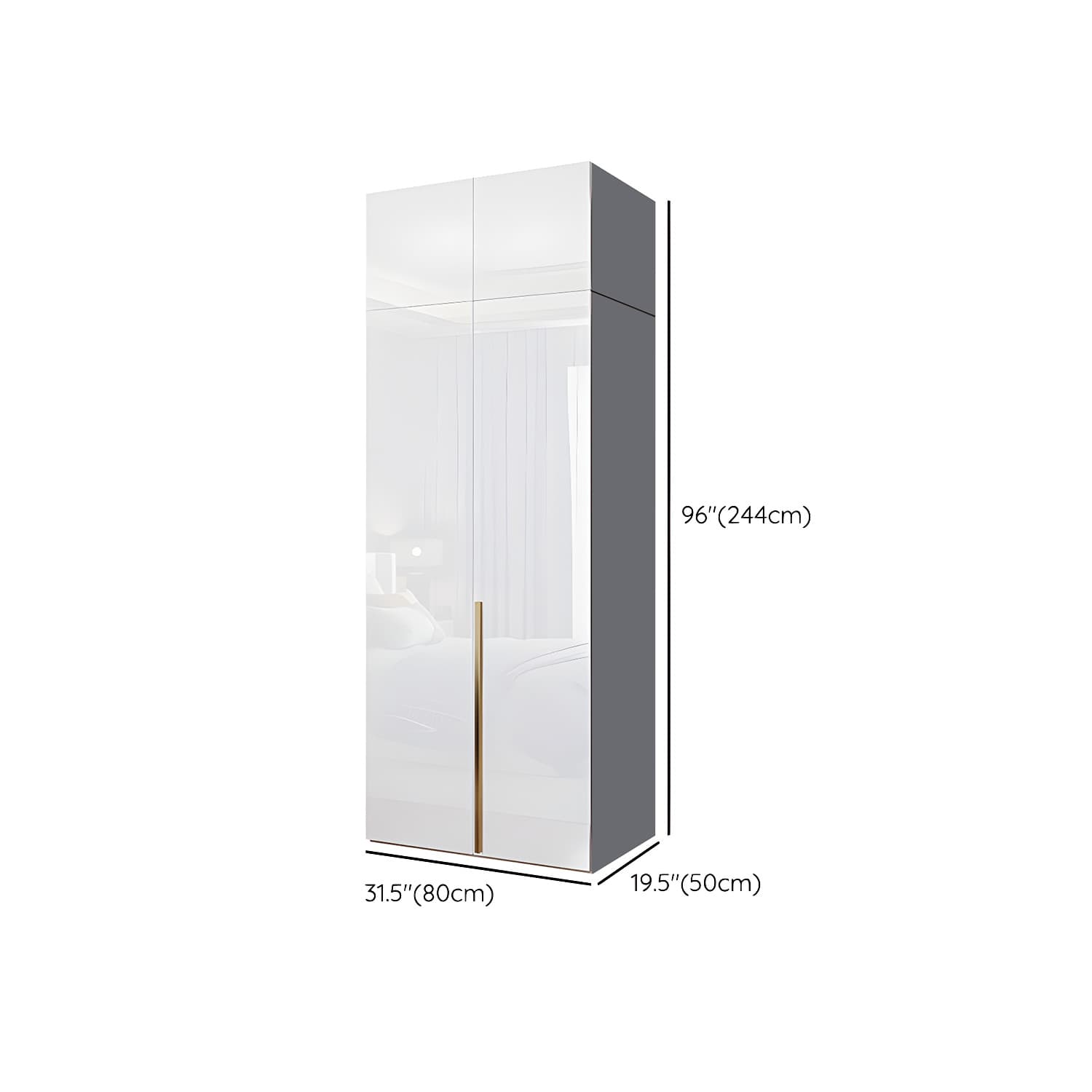 Bedroom Soft Close Doors Armoire Modern Style Wooden Wardrobe Cabinet - image 20