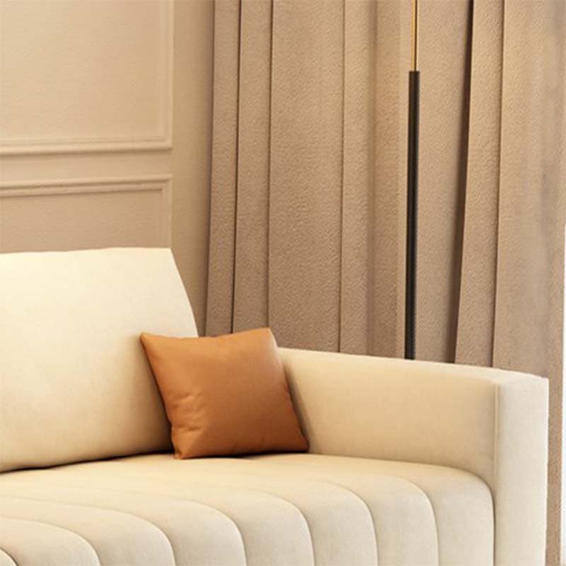 Modern Beige Sectional Sofa in Anti Cat Scratch Fabric with Square Arm - image 9