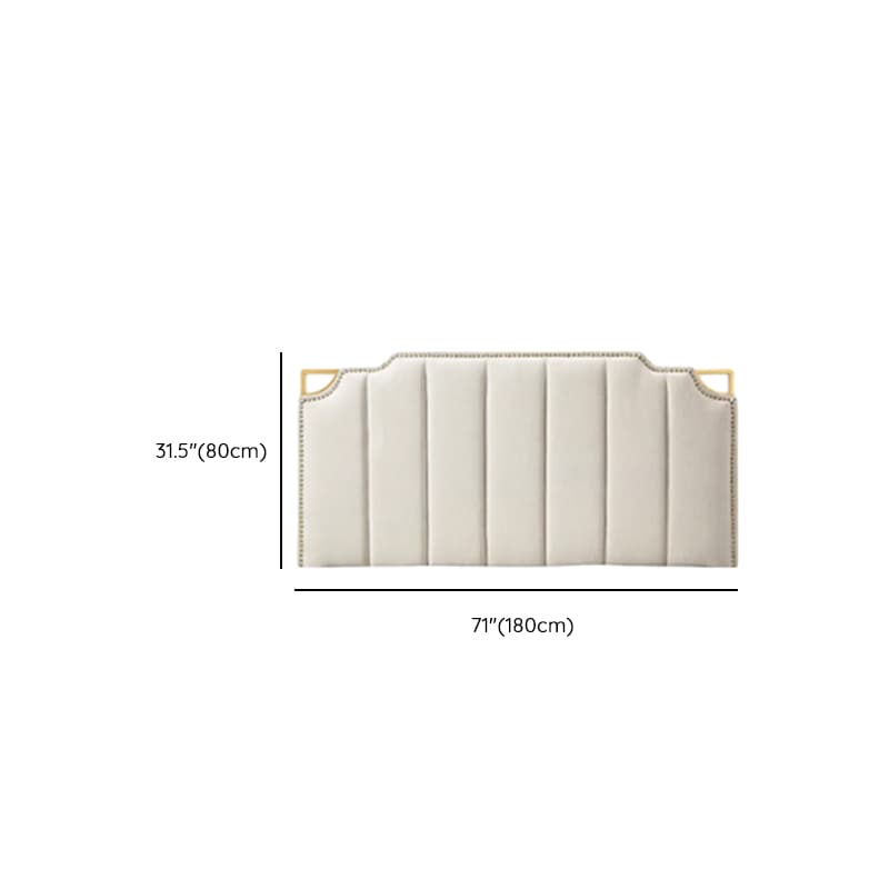 No Distressing Twin XL/Full/Queen Panel Headboard with Nailhead Border, Portman Shape, Sponge Fill, Wall Mounted, Low Height - image 28