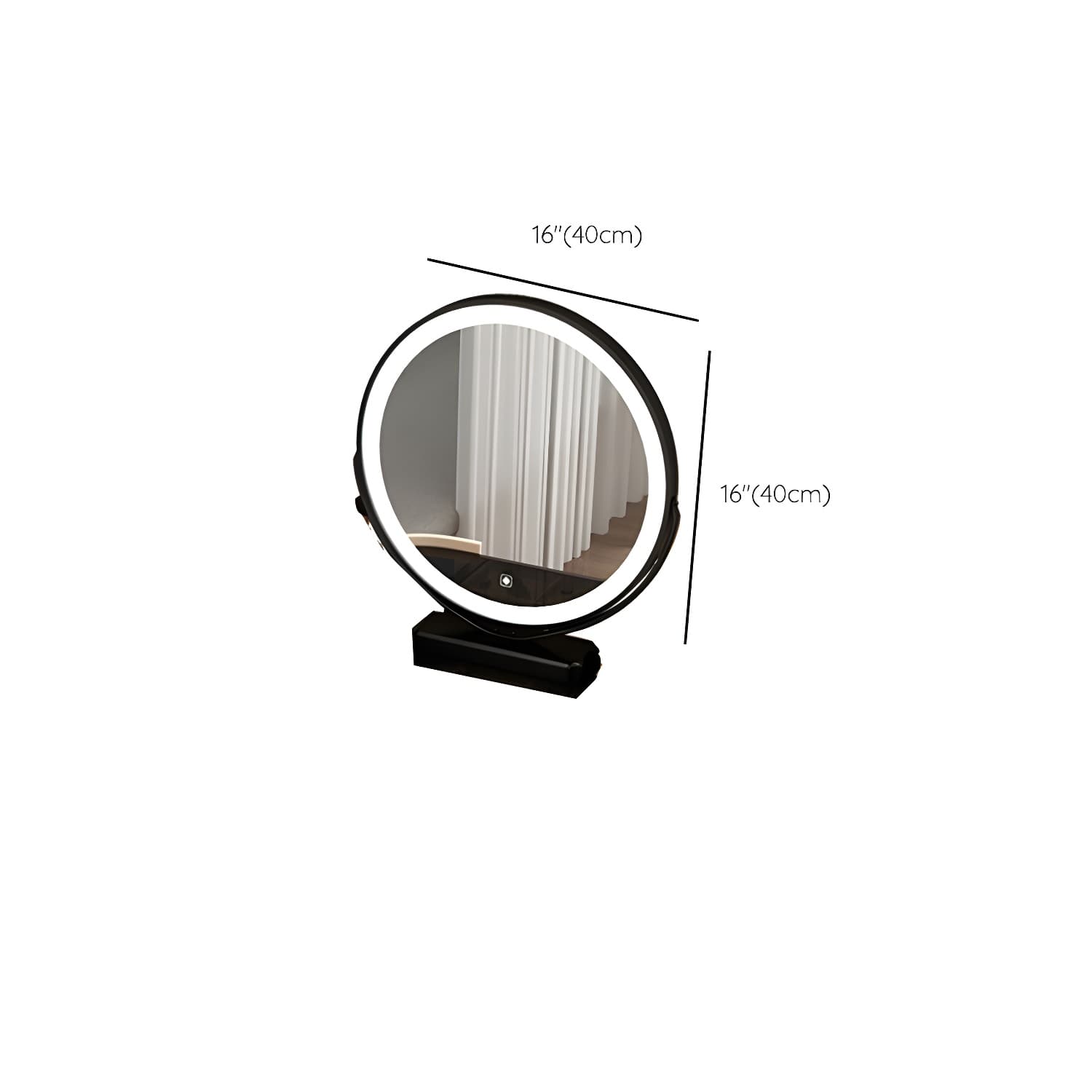 Modern 2 - Drawer Vanity Makeup Dressing Table Glass Top Vanity Set with Mirror and Stool - image 15