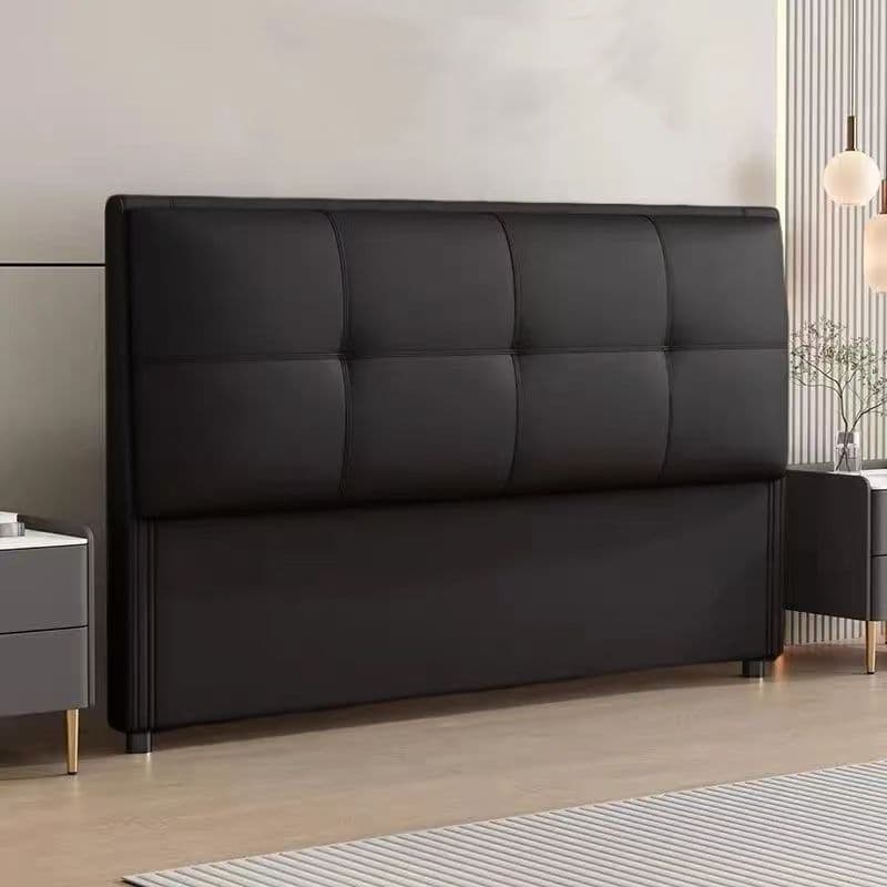 Modern Simple Style Panel Headboard with No Distressing, Piled Tufted Rectangle Design for California King/King/Queen Bed, Featuring Sponge Upholstery and Standard Height