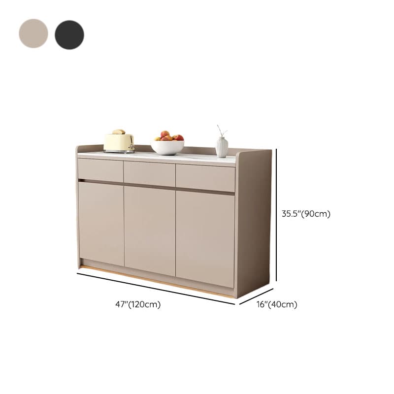 Self-supporting Sintered Stone Sideboard, Adjustable Shelf & Larder, 3 Drawers/2 Drawers, 5 Doors/4 Doors/3 Doors, Standard - image 21