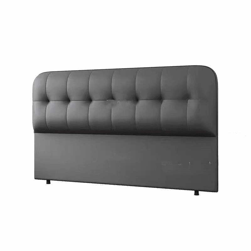 Modern Simple Style Panel Headboard with No Distressing, Piled Tufted Rectangle Design for California King/King/Queen Bed, Featuring Sponge Upholstery and Standard Height